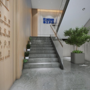 现代楼梯间3D模型下载